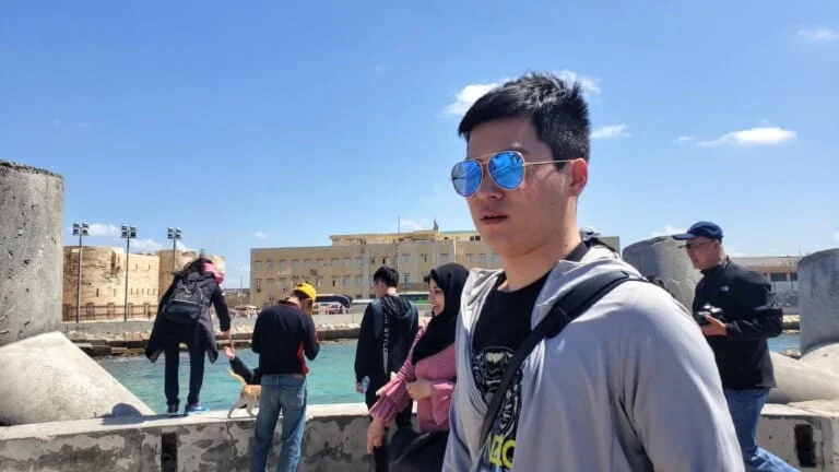 Souvenir and leather stall around Qaitbay Fortress area