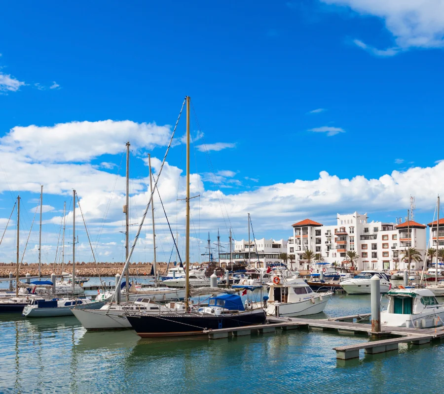 View of the Agadir port