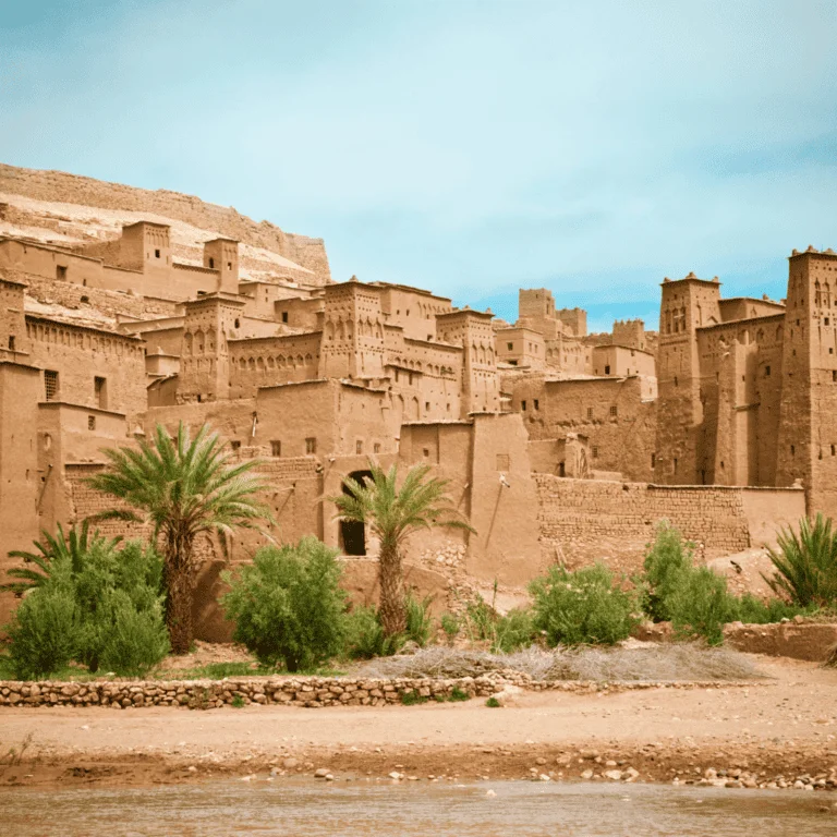 Ait Ben Haddou, a famous Kasbah fortification in Ouarzazate, Morocco