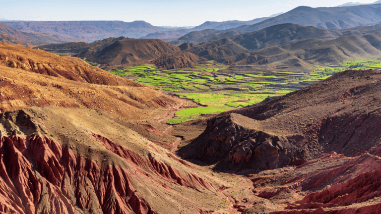 Magnificent view of the Atlas Mountains Morocco