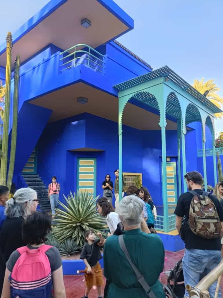 Tourist on a visit to the Majorelle Garden