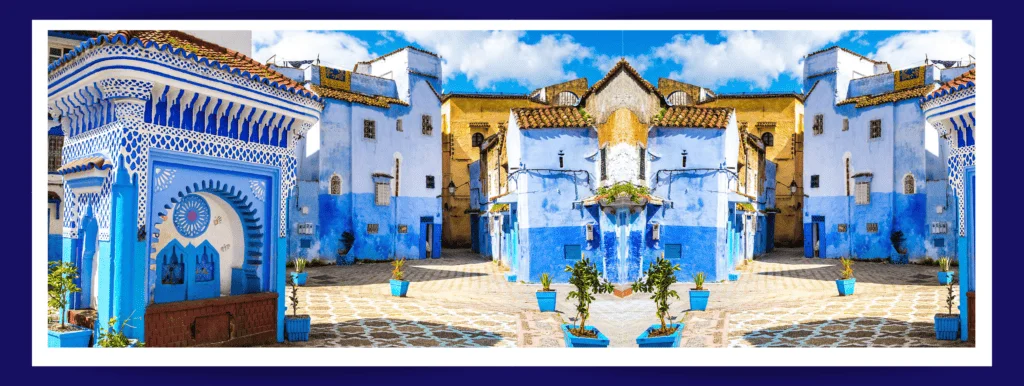 View of Chefchaouen, Blue city of Morocco