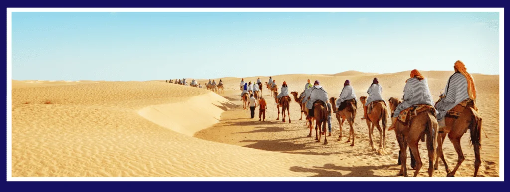 Sahara Desert Caravan Banner