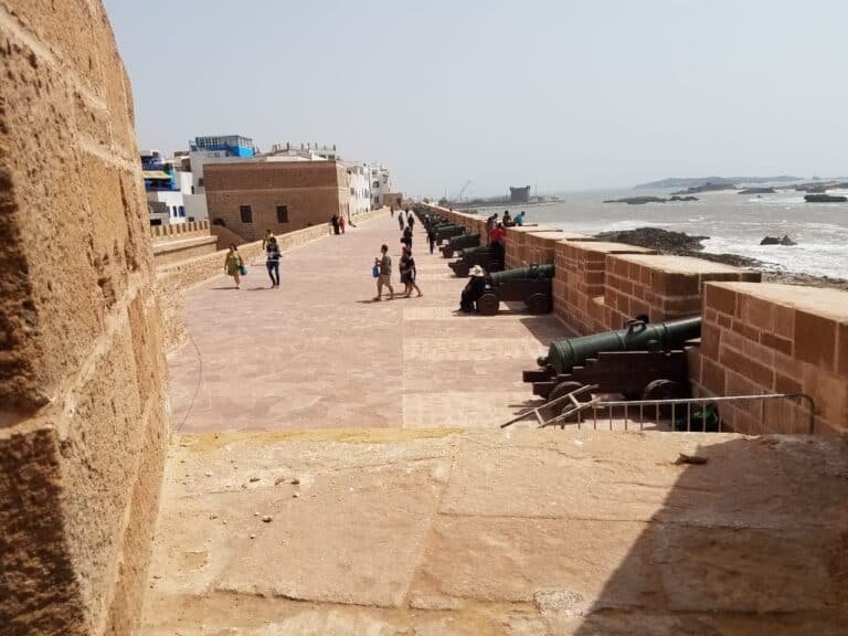 Scenic view of the Skala de la Kasbah in Essaouira Morocco