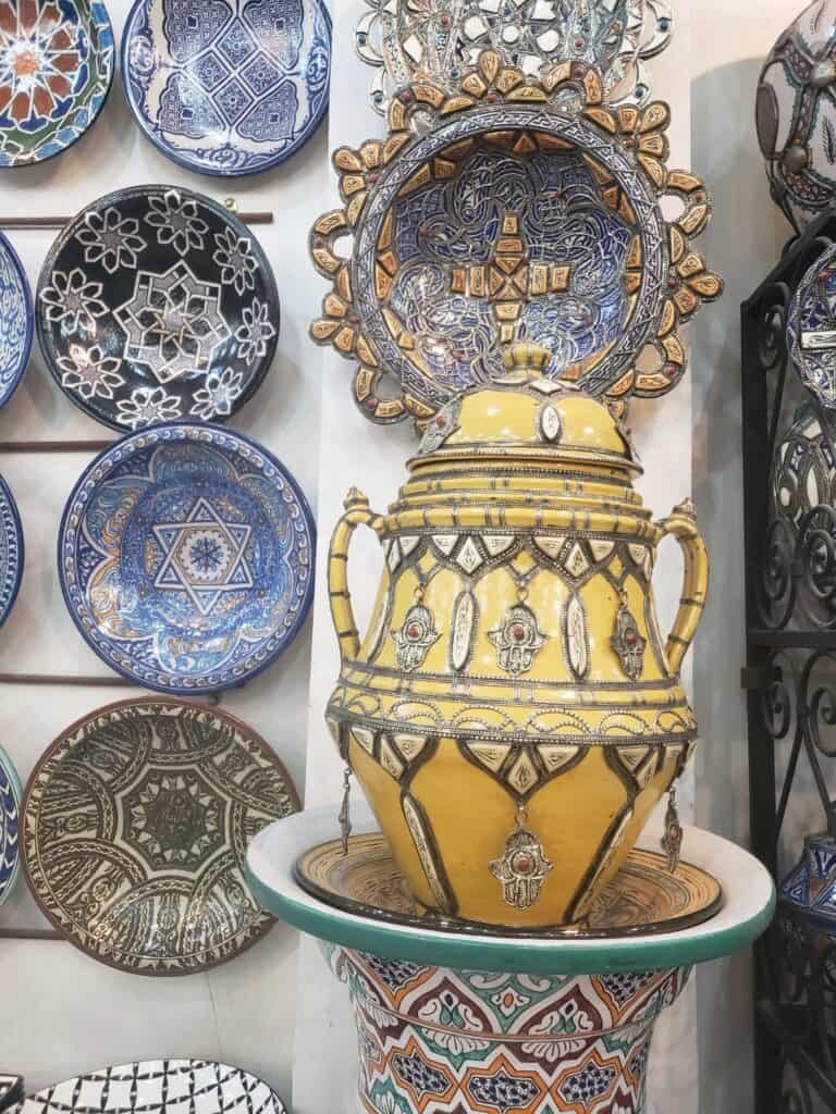 Beautiful Fes Artisanal Pottery