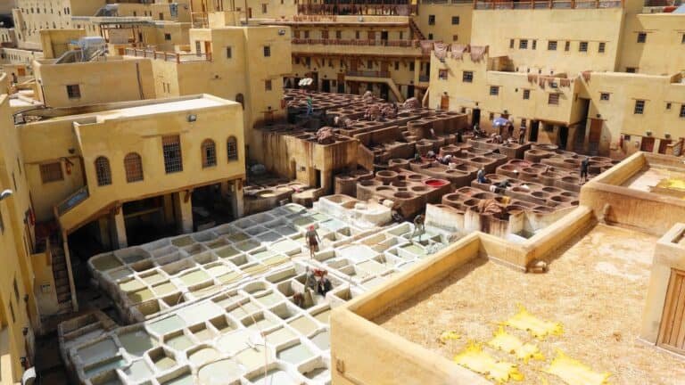 The Chouara Leather Tannery in Fes, Morocco