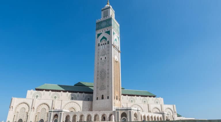 The Hassan II Mosque in Casablanca