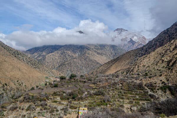Scenic View of the Ourika Valley from above