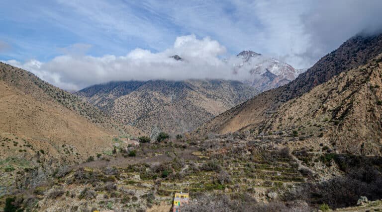 Scenic View of the Ourika Valley from above