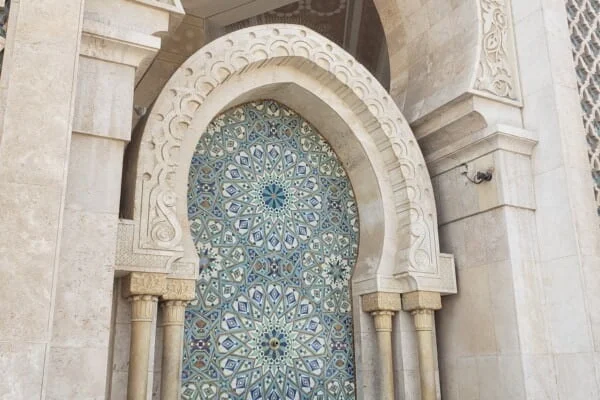 Hassan II mosque architecture in Casablanca