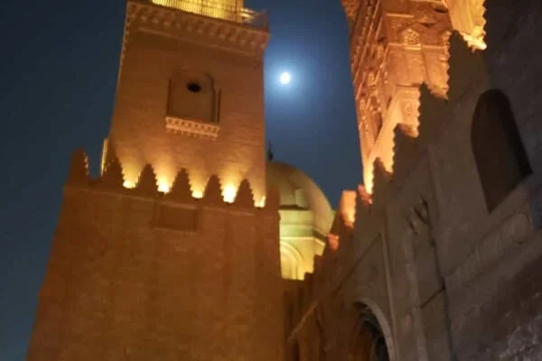 Coptic Cairo Architechture at night