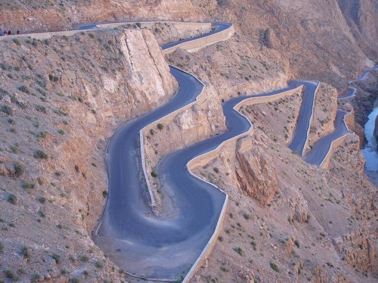 Scenic view of the Road to Ouarzazate