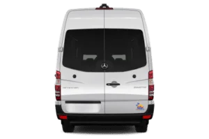 Mercedes sprinter illustration with Sahara Travel 4X4 logo