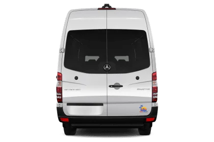 Mercedes sprinter illustration with Sahara Travel 4X4 logo