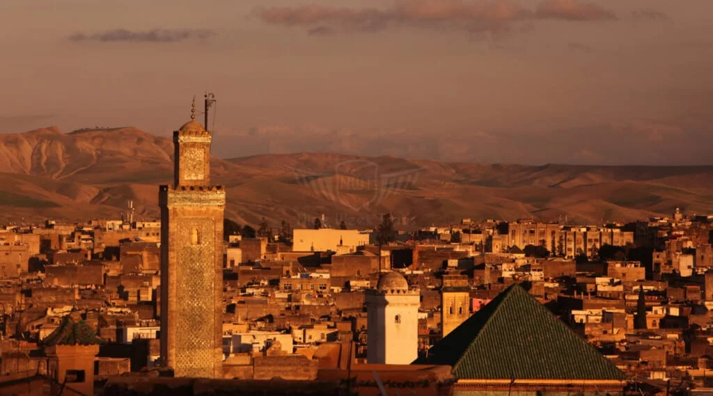 The Medina of Old City in The Historical Town of Fes El Bali, Morocco